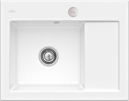 Villeroy & Boch Einbauspüle Subway 45 Compact 650x510mm Weiß Alpin CeramicPlus