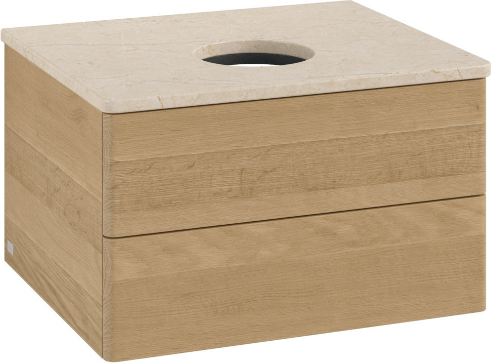 Villeroy & Boch Waschtischunterschrank Antao K18013 600x360x500 mm Warm Walnut mit SoftClosing