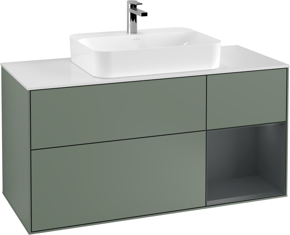 Villeroy & Boch Waschtischunterschrank Finion F421G 1200 mm Glossy White Lacquer