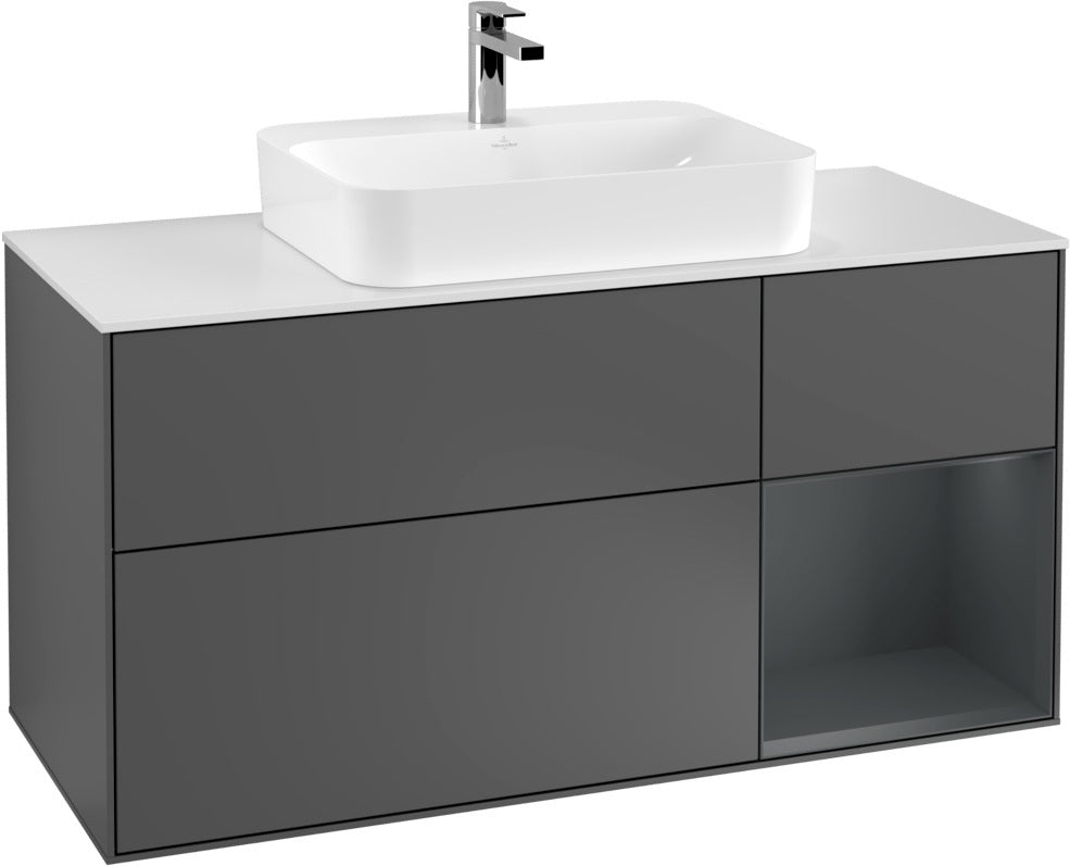 Villeroy & Boch Waschtischunterschrank Finion F421G 1200 mm Glossy White Lacquer