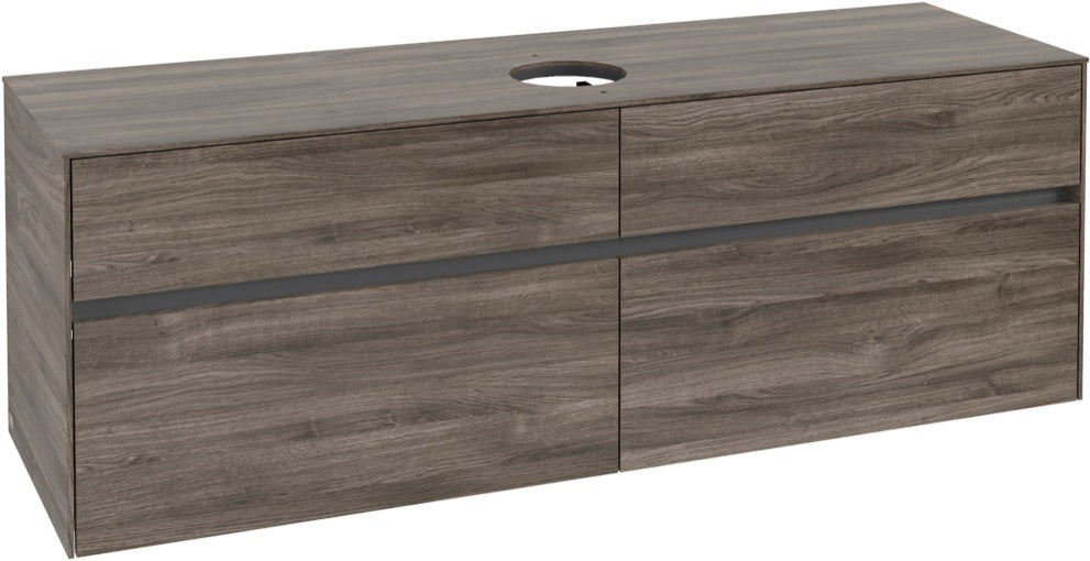 Villeroy & Boch Waschtischunterschrank Collaro C04900 1600 mm Stone Oak mit 4 Auszügen