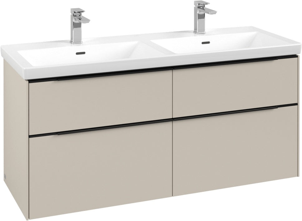 Villeroy & Boch Subway 3.0 Waschtischunterschrank 1272 mm Brilliant White mit 4 Auszügen