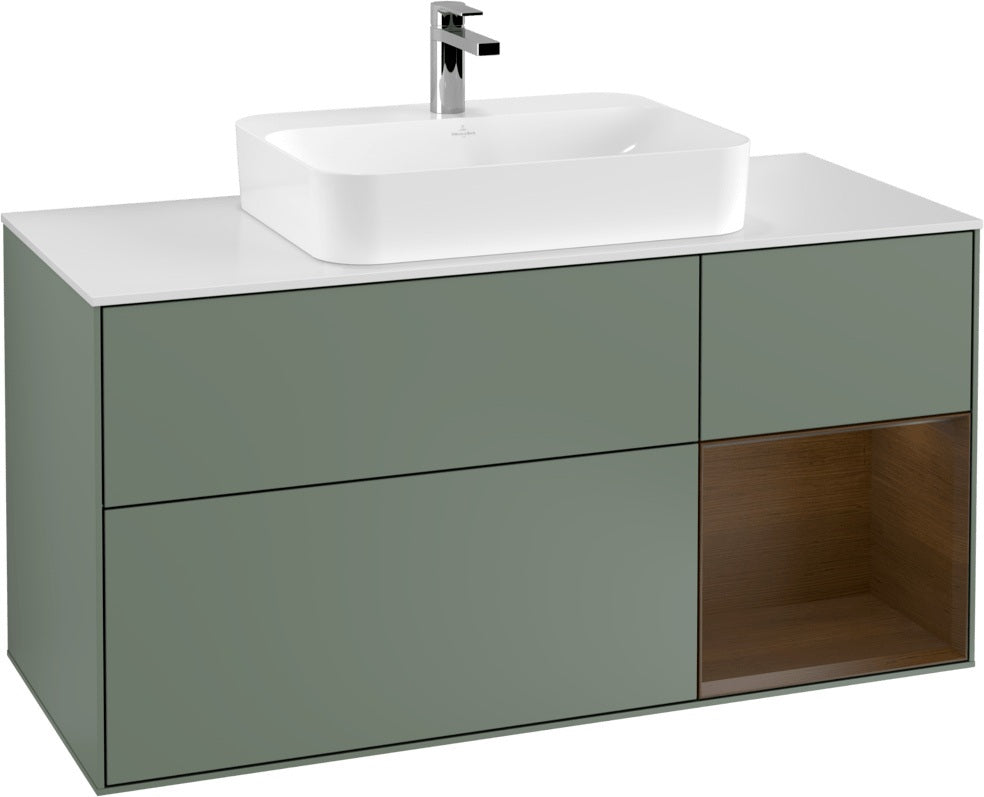 Villeroy & Boch Waschtischunterschrank Finion F421G 1200 mm Glossy White Lacquer