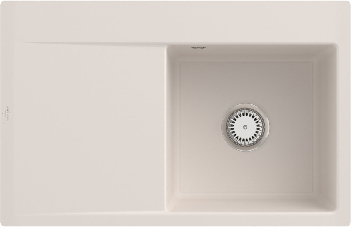 Villeroy & Boch Subway Style 45 Flat Flächenbündige Spüle 780x510mm Stone White CeramicPlus