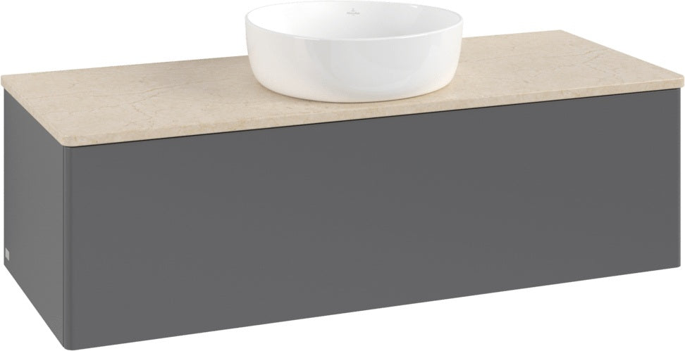 Villeroy & Boch Antao Waschtischunterschrank 1200 mm Anthracite Matt mit LED-Auszugsbeleuchtung