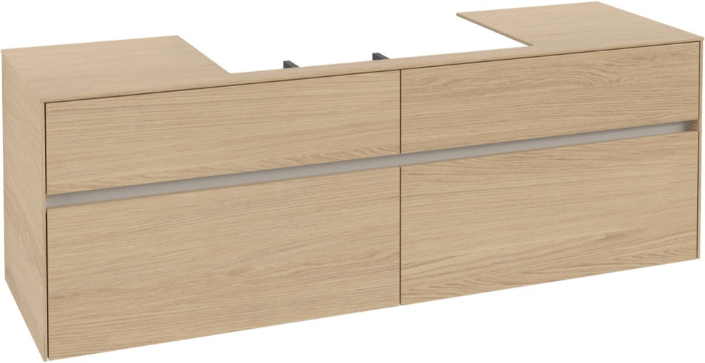 Villeroy & Boch Waschtischunterschrank Collaro Nordic Oak 1600 mm mit 4 Auszügen