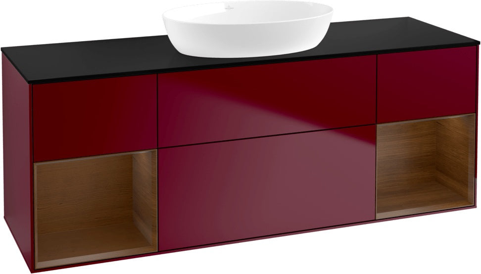 Villeroy & Boch Finion Waschtischunterschrank 1600 mm Glossy White Lacquer mit Beleuchtung