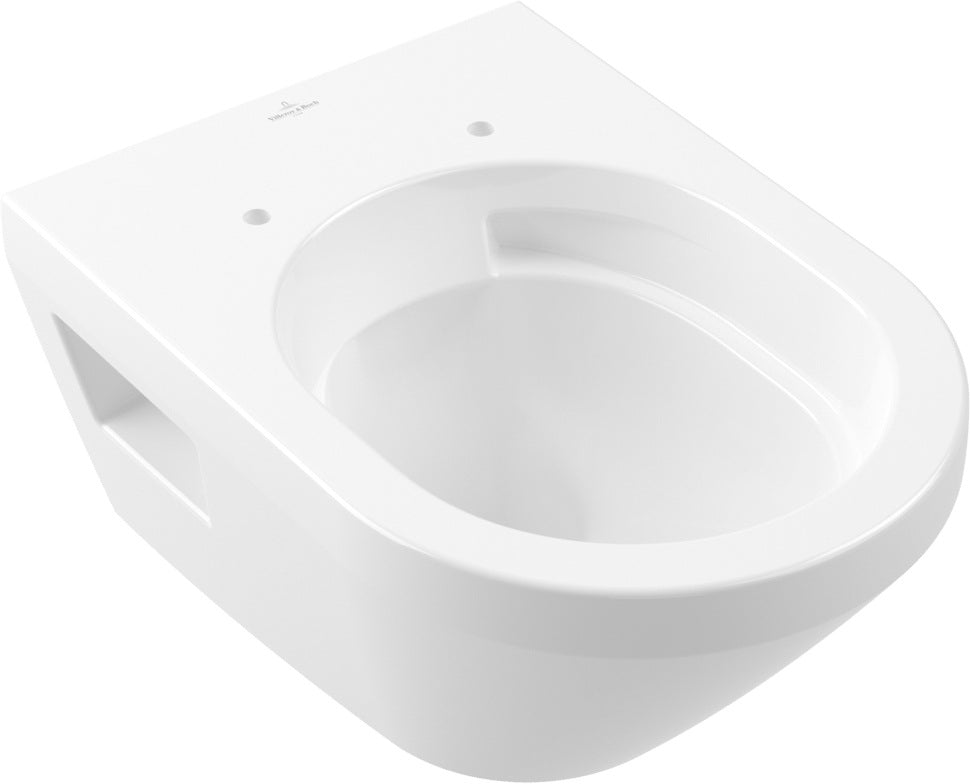 Villeroy & Boch Architectura Tiefspül-WC 370x530mm spülrandlos mit TwistFlush, Weiß Alpin