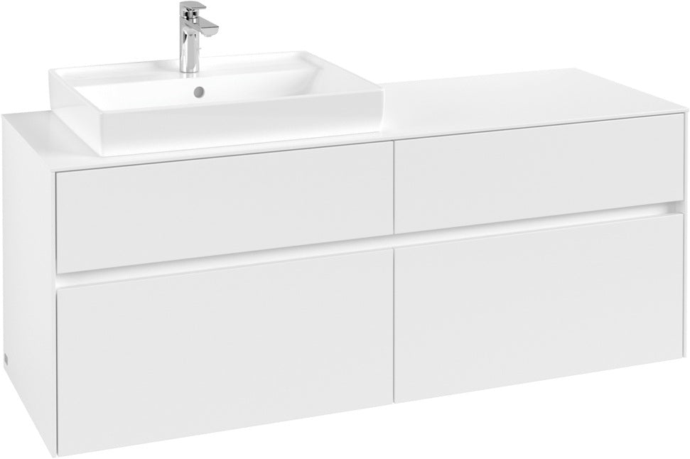 Villeroy & Boch Waschtischunterschrank Collaro White Matt 1400 mm mit 4 Auszügen