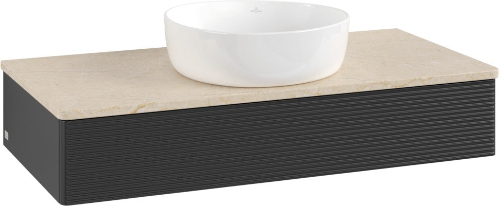 Villeroy & Boch Antao Waschbeckenunterschrank 1000 mm Anthracite Matt mit LED-Auszugsbeleuchtung