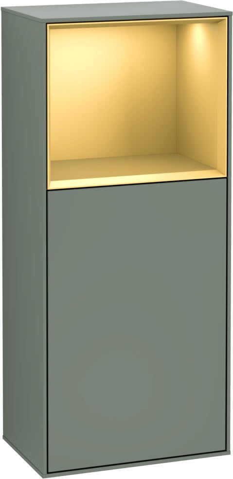 Villeroy & Boch Finion Seitenschrank G510GF, 418 mm, Glossy White Lacquer, mit Beleuchtung