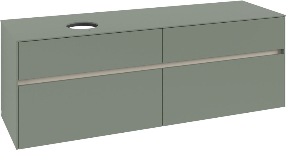 Villeroy & Boch Collaro Waschtischunterschrank 1600 mm White Oak – 4 Auszüge, SoftClosing