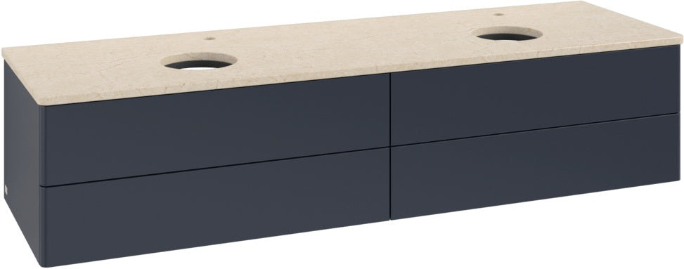 Villeroy & Boch Antao Waschtischunterschrank 1600 mm Anthrazit Matt mit LED-Beleuchtung