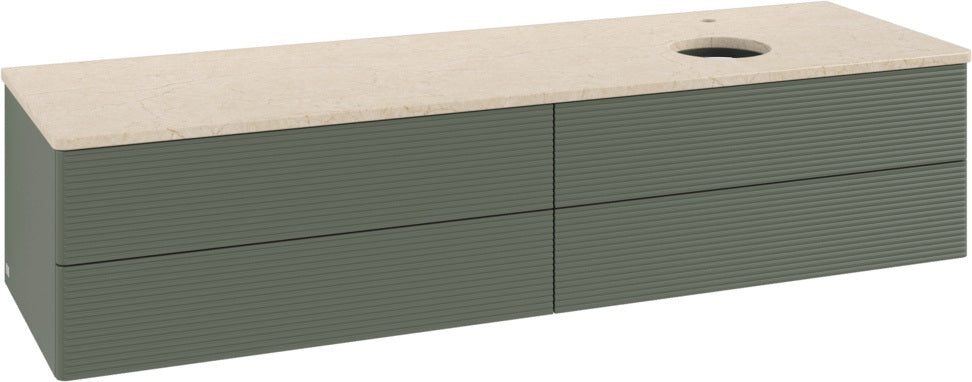 Villeroy & Boch Antao Waschtischunterschrank 1600 mm Anthrazit Matt mit LED