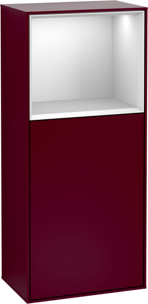 Villeroy & Boch Finion Seitenschrank G510GF, 418 mm, Glossy White Lacquer, mit Beleuchtung
