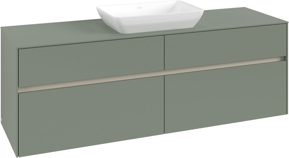 Villeroy & Boch Waschtischunterschrank Collaro C120 B0 1600 mm White Oak mit LED-Beleuchtung