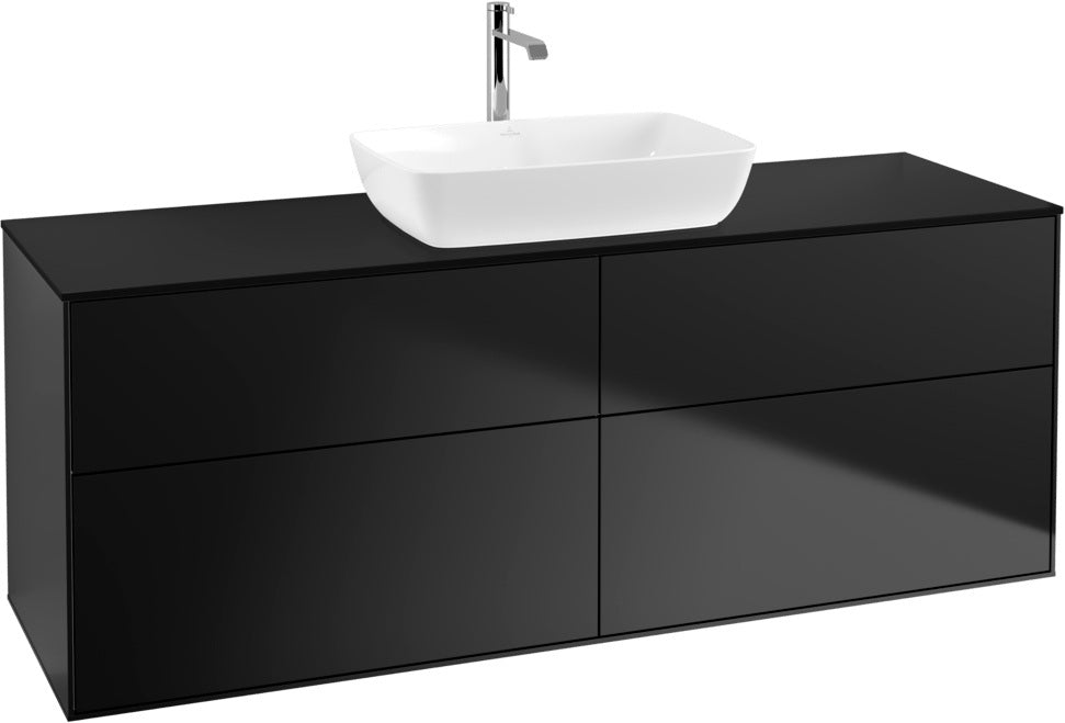 Villeroy & Boch Finion Waschbeckenunterschrank 1600 mm Glossy White Lacquer mit Beleuchtung
