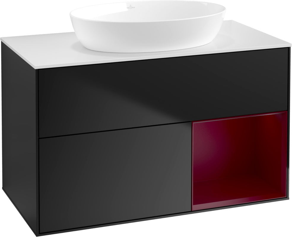 Villeroy & Boch Finion Waschtischunterschrank FA21GFGF 1000 mm Glossy White Lacquer