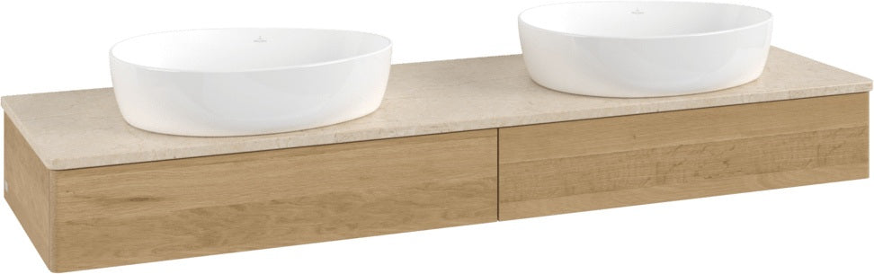 Villeroy & Boch Waschtischunterschrank Antao 1600 mm Warm Walnut mit LED-Beleuchtung