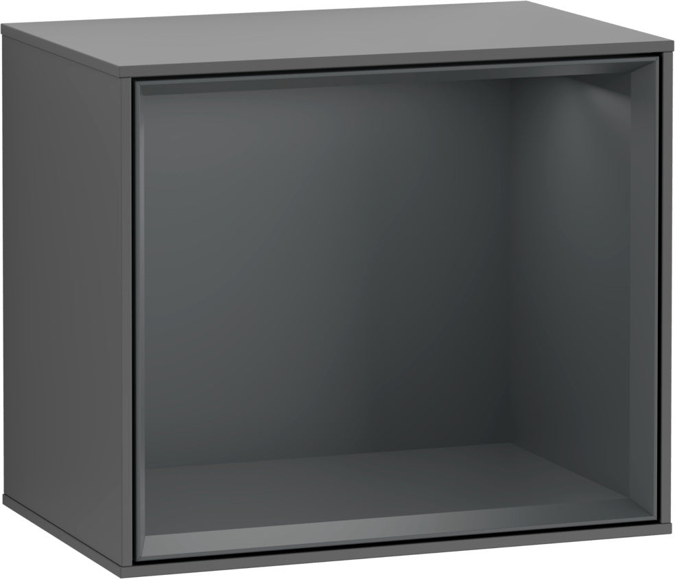 Villeroy & Boch Regalmodul Finion F58 – Anthrazit Matt, mit LED-Beleuchtung & Fernbedienung