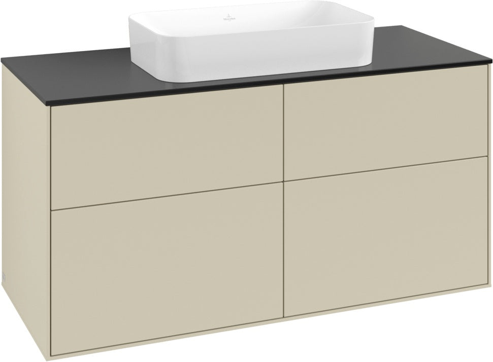 Villeroy & Boch Finion Waschtischunterschrank 1200 mm Glossy White Lack mit 4 Auszügen