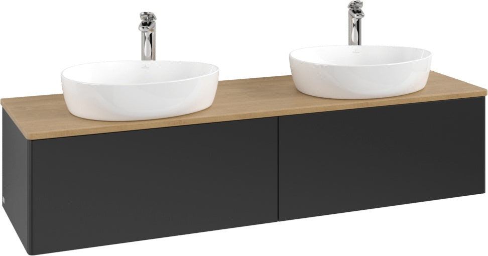 Villeroy & Boch Antao Waschtischunterschrank 1600 mm Anthracite Matt mit 2 Auszügen