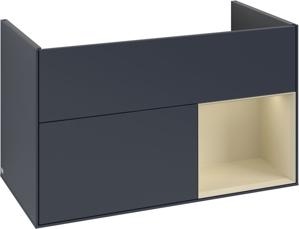 Villeroy & Boch Finion Waschtischunterschrank 996 mm White Matt Lacquer mit Beleuchtung