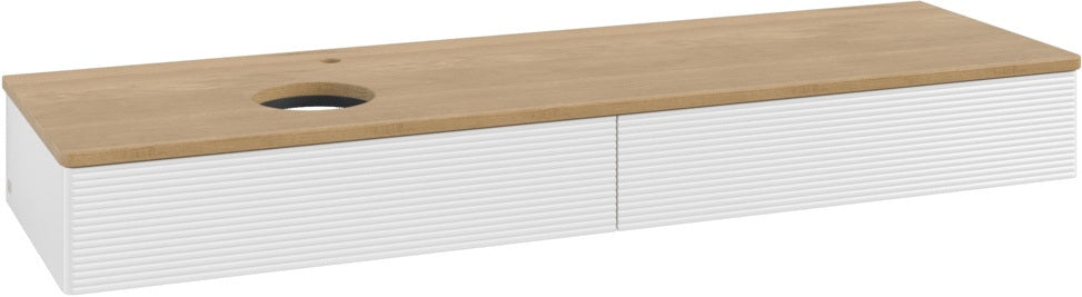Villeroy & Boch Antao Waschtischunterschrank 1600 mm grau mit 2 Auszügen und Push-Open