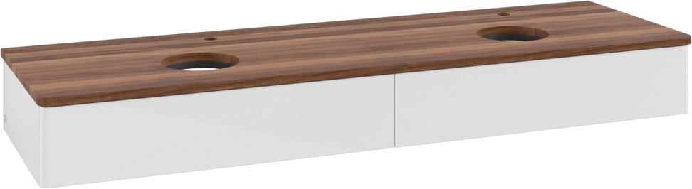 Villeroy & Boch Antao Waschbeckenunterschrank 1600 mm Glossy White Lacquer mit LED-Beleuchtung