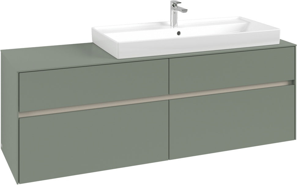 Villeroy & Boch Waschtischunterschrank Collaro C030 B0 1600 mm White Oak mit Beleuchtung