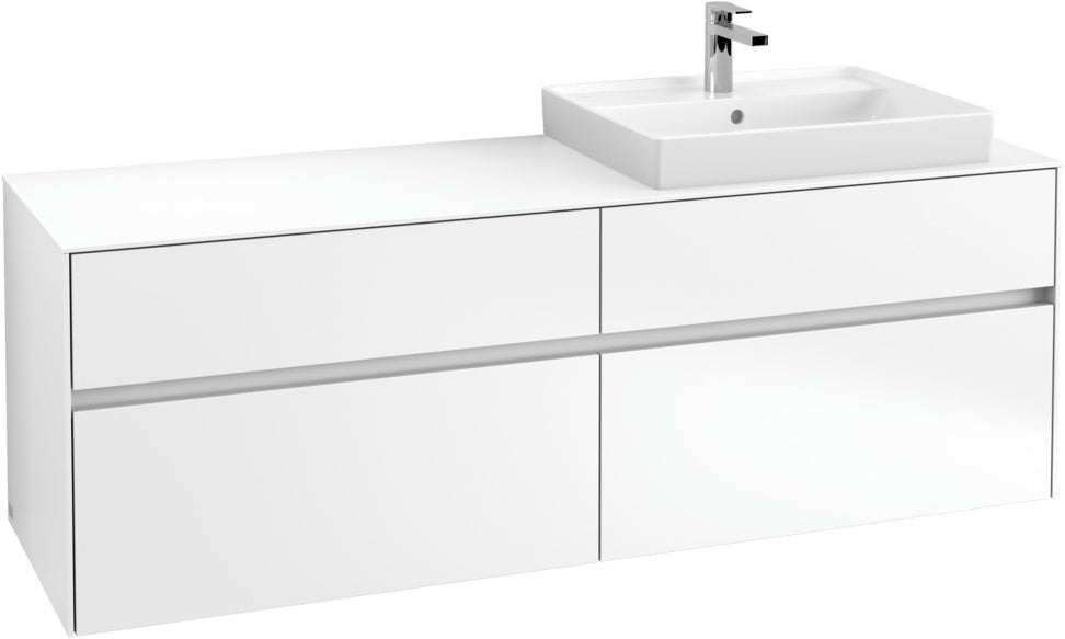 Villeroy & Boch Waschtischunterschrank Collaro C02300 1600 mm White Matt mit 4 Auszügen