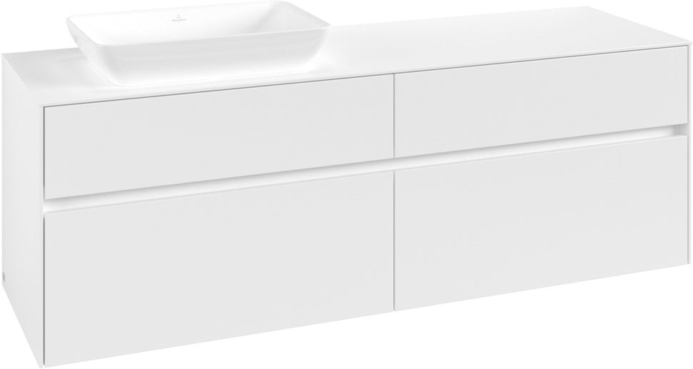 Villeroy & Boch Waschbeckenunterschrank Collaro C121 1600 mm White Matt mit 4 Auszügen