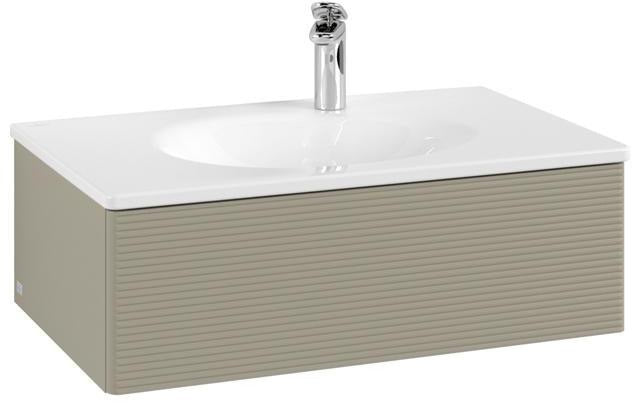 Villeroy & Boch Antao Waschtischunterschrank 788 mm mit LED-Auszugsbeleuchtung, Stone Grey Matt
