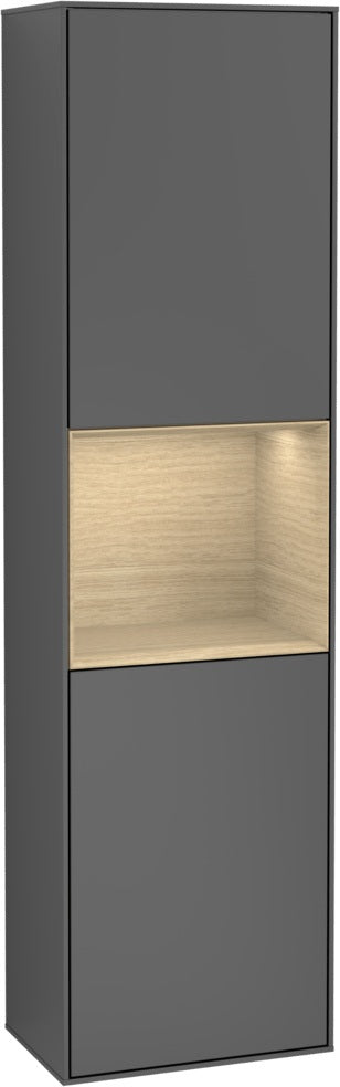Villeroy & Boch Hochschrank Finion G460GF – Hochglanz Weiß, LED-Beleuchtung, SoftClose