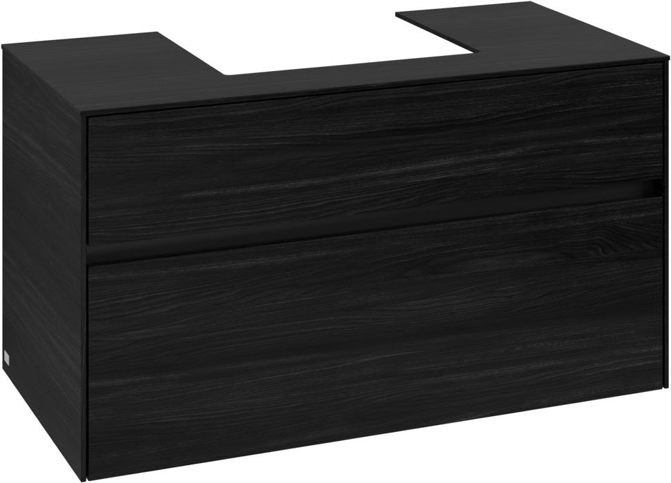 Villeroy & Boch Waschtischunterschrank Collaro C016 B0 1000 mm Black Oak mit Beleuchtung und SoftClosing