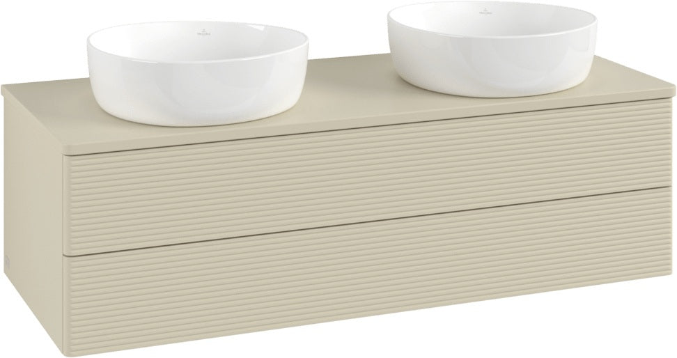 Villeroy & Boch Antao Waschbeckenunterschrank 1200 mm Anthrazit Matt – 2 Auszüge, Push-to-Open