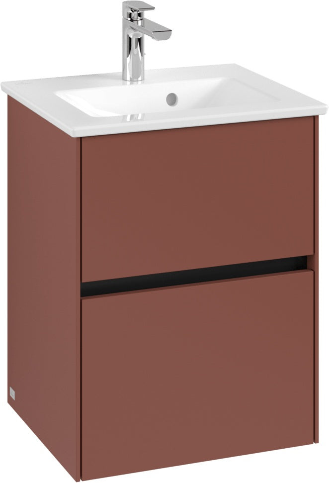 Villeroy & Boch Collaro Waschtischunterschrank C141 B0 White Oak 472 mm mit LED-Beleuchtung
