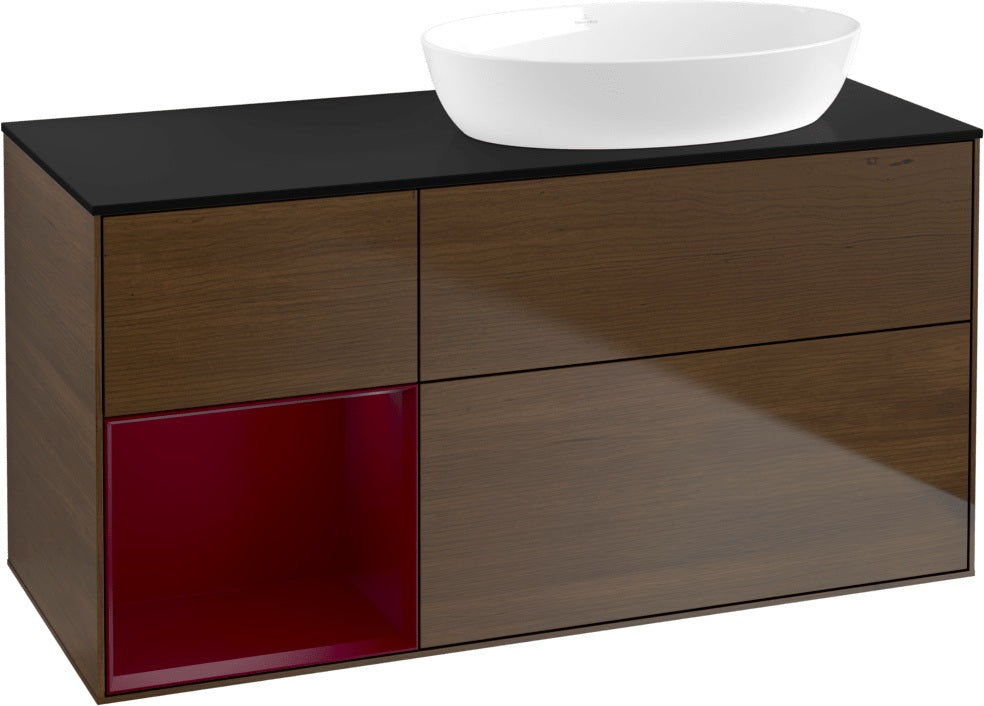 Villeroy & Boch Waschtischunterschrank Finion FA42G 1200 mm Glossy White Lacquer mit Beleuchtung