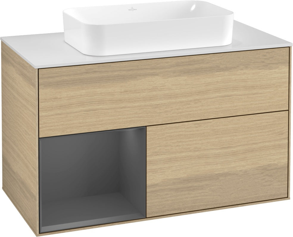 Villeroy & Boch Waschtischunterschrank Finion G241GF Glossy White Lacquer 1000 mm mit Beleuchtung