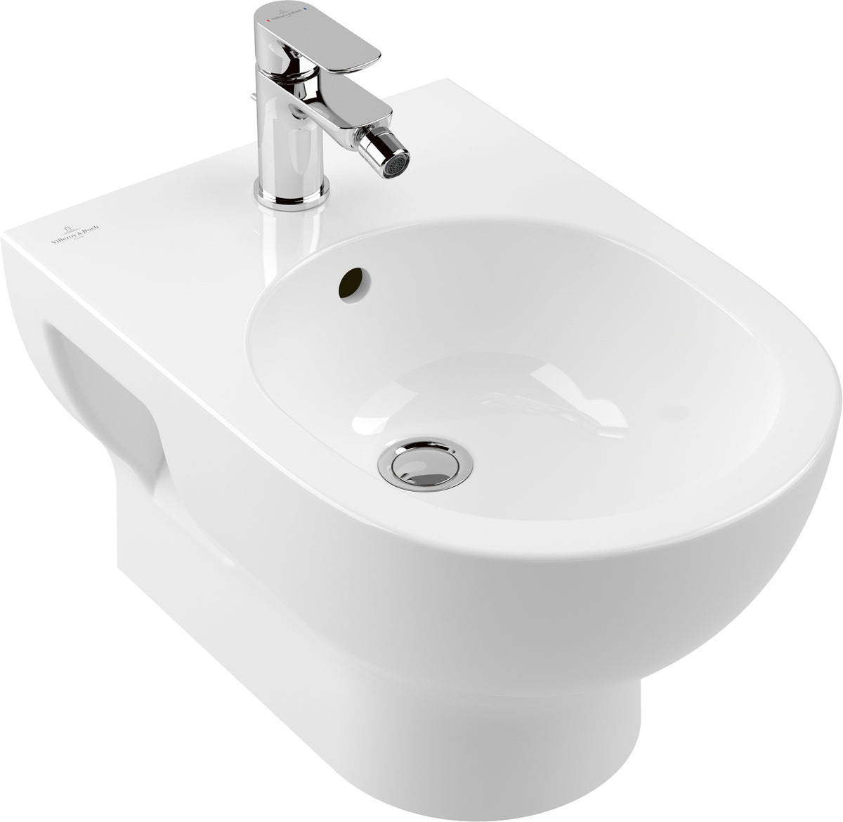 Villeroy & Boch Bidet O.novo 546600 Wandmontage 360 x 520 mm Weiß Alpin