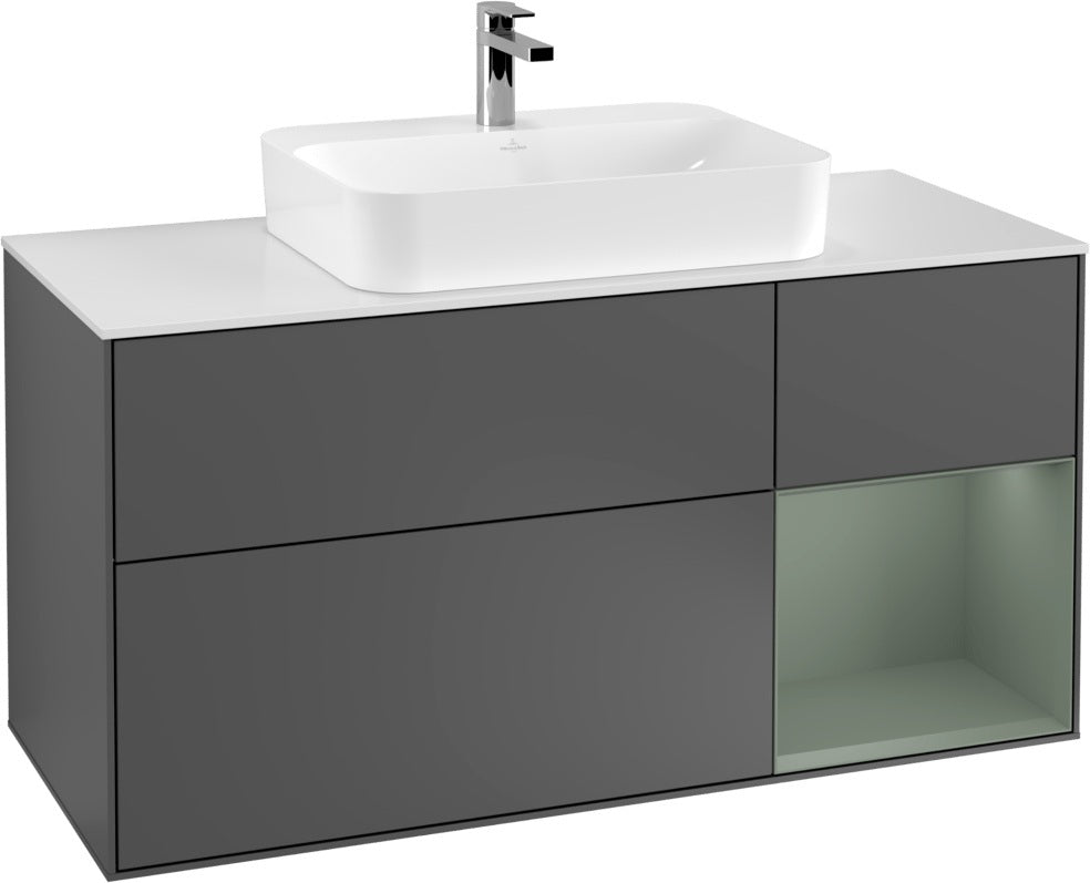 Villeroy & Boch Waschtischunterschrank Finion F421G 1200 mm Glossy White Lacquer