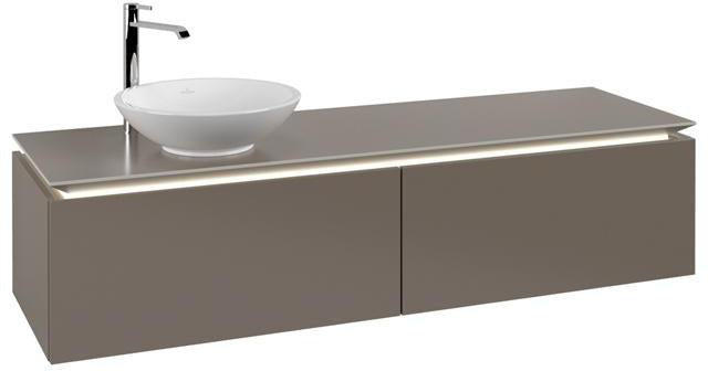 Villeroy & Boch Legato Waschbeckenunterschrank 1600 mm Glossy White mit LED-Beleuchtung