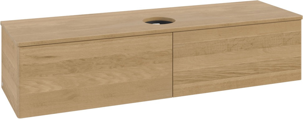 Villeroy & Boch Waschbeckenunterschrank Antao K36011 1600 mm Warm Walnut – 2 Auszüge, Push-to-Open