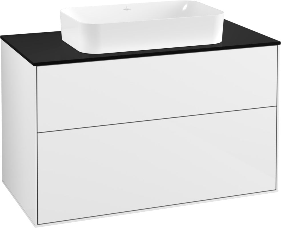 Villeroy & Boch Finion Waschtischunterschrank 1000 mm Glossy White Lacquer – MDF, SoftClosing, Push-to-open