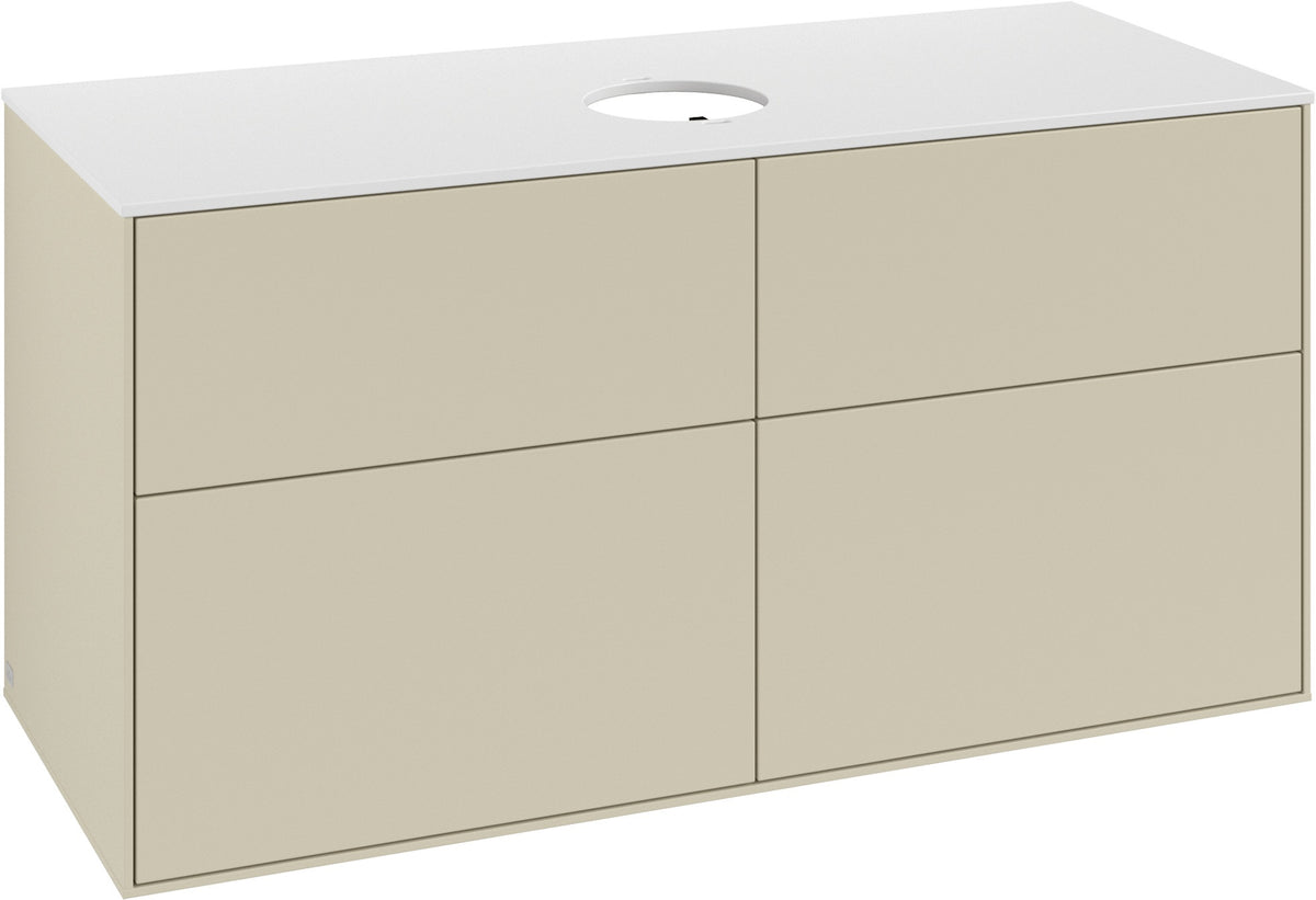 Villeroy & Boch Finion Waschbeckenunterschrank FA3200 1200 mm Glossy White Lacquer