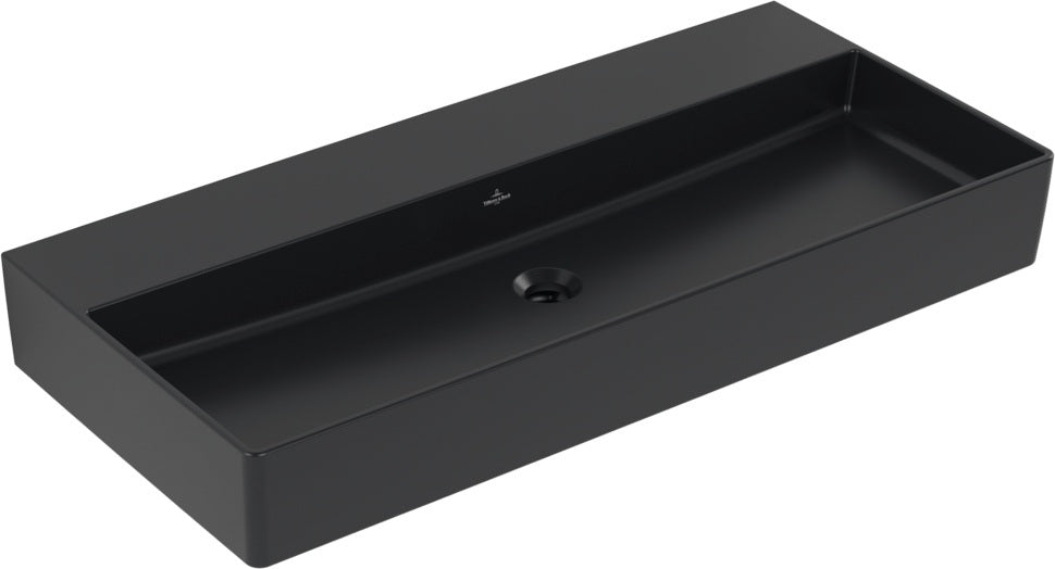 Villeroy & Boch Memento 2.0 Wandwaschbecken 1000 mm Pure Black CeramicPlus