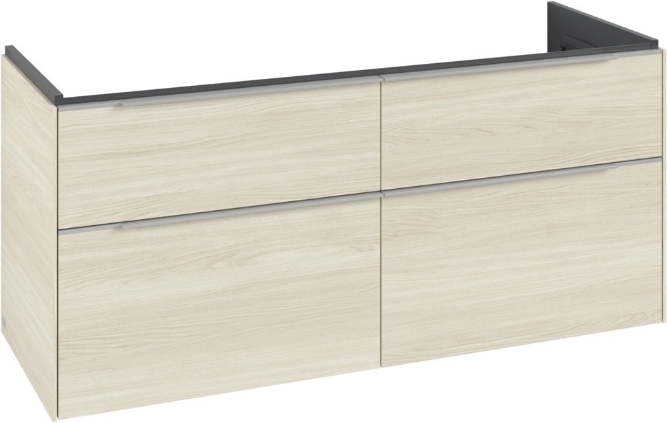 Villeroy & Boch Subway 3.0 Waschtischunterschrank 1272 mm Brilliant White mit 4 Auszügen