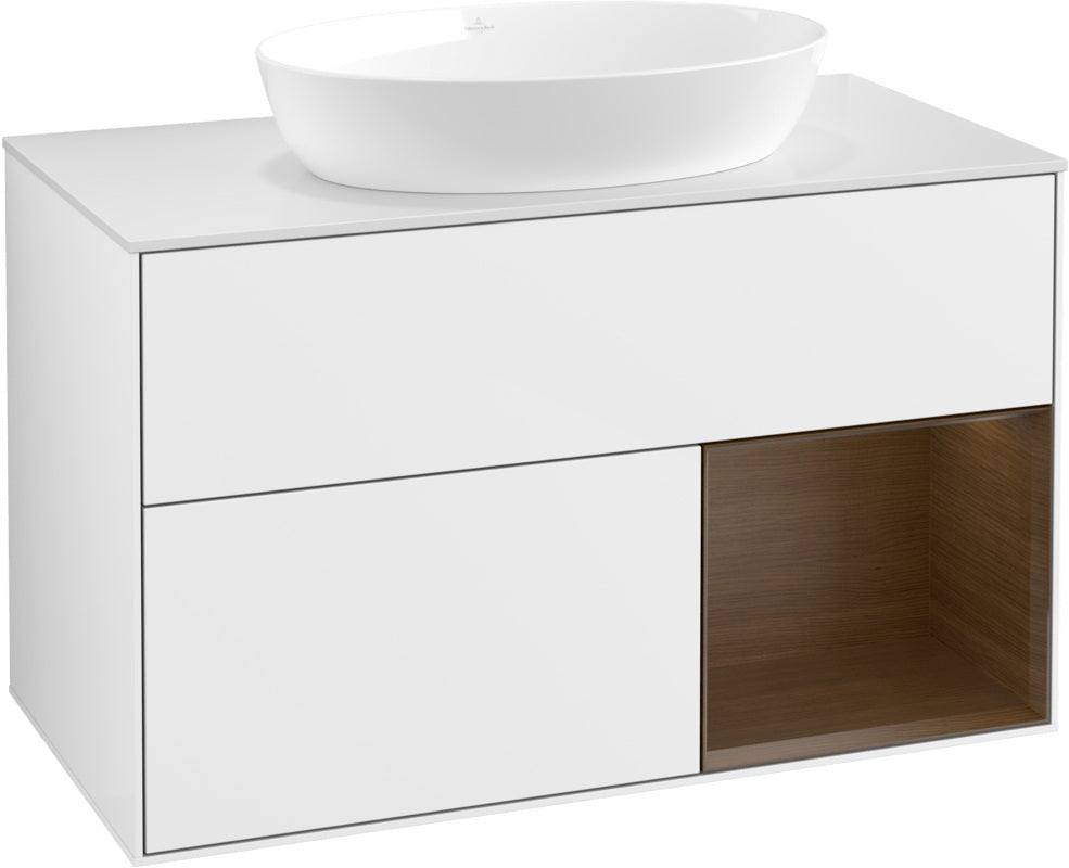 Villeroy & Boch Finion Waschtischunterschrank FA21GFGF 1000 mm Glossy White Lacquer