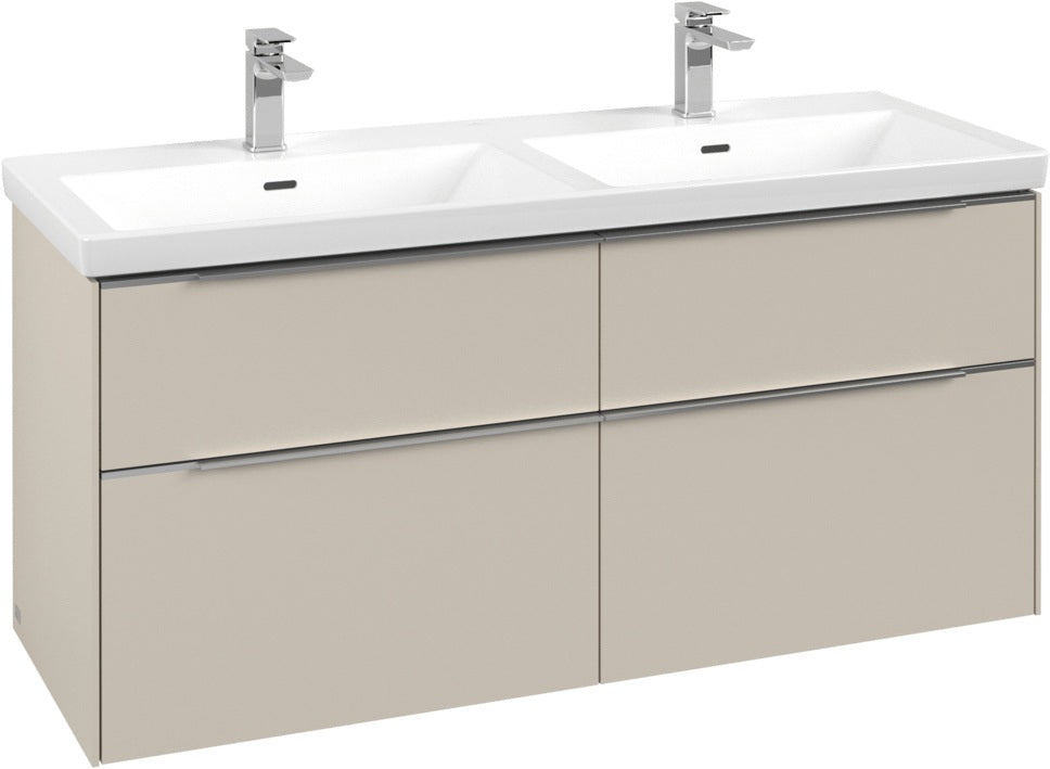 Villeroy & Boch Subway 3.0 Waschtischunterschrank 1272 mm Brilliant White mit 4 Auszügen