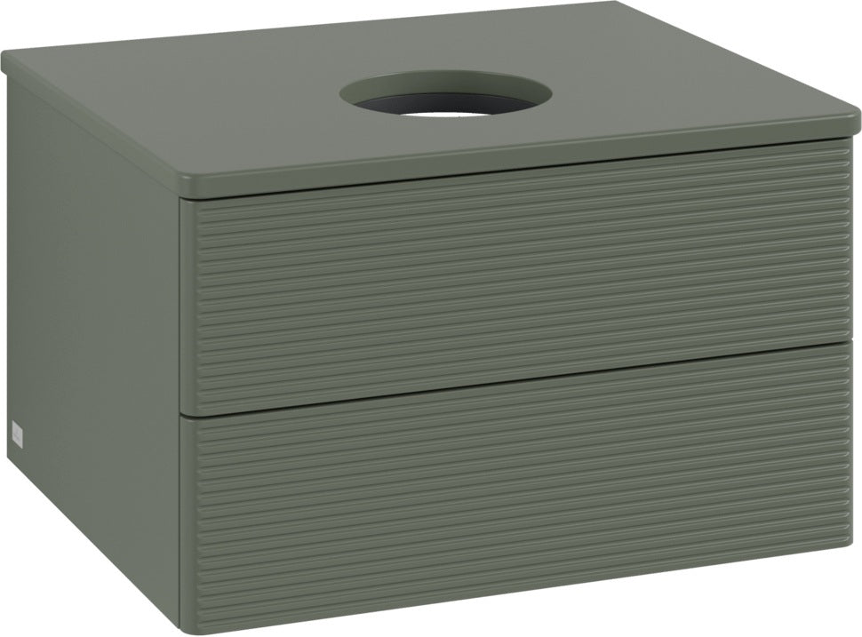 Villeroy & Boch Waschtischunterschrank Antao 600 mm Anthrazit Matt mit LED-Auszugsbeleuchtung